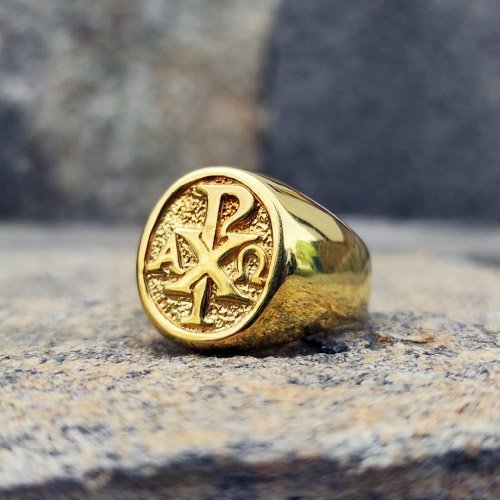 Omega symbol clearance ring